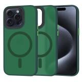 Husa iPhone 15 Pro Techsuit HaloFrost&Atilde;&sbquo;&Acirc;&nbsp;MagSafe Series, verde inchis