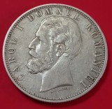 Rom&acirc;nia, 5 Lei 1880, Argint.