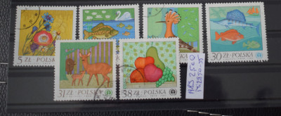 TS23 - Timbre serie Polonia - 1983 Flora si fauna foto