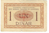 Bancnota 1 dinar 1919 - Serbia, Croatia si Slovenia