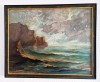 Pictura FRITZ LAUBENTHAL ( 1901 - 1944 ) - Marina , tablou ulei panza cca.1930, Marine, Altul