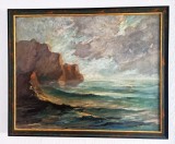 Pictura FRITZ LAUBENTHAL ( 1901 - 1944 ) - Marina , tablou ulei panza cca.1930, Marine, Altul