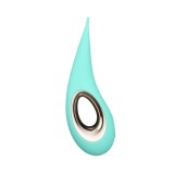 Stimulator clitoris LELO DOT AQUA, din silicon moale, cu mișcări inovatoare &icirc;n formă de 8, 8 funcții de vibrație, albastru