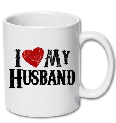Cana alba personalizata &amp;quot; I love my husband &amp;quot;, INOVATIX&amp;reg;. 330ml foto