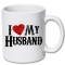 Cana alba personalizata &quot; I love my husband &quot;, INOVATIX&reg;. 330ml