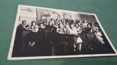 FOTO TIP CARTE POSTALA LA SCOALA INTERBELICA