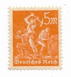 Germania - Noi timbre zilnice, 1922 - 5 Mk, neobliterat