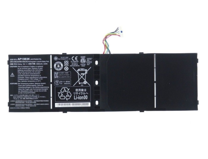 Baterie Laptop, Acer, Aspire R7-571, R7-571G, R7-572, R5-572G, AP13B3K, 15.2V 3510mAh, 53Wh