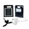 Kit panou solar 2 becuri, incarcare telefon, radio bluetooth, lanterne