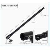 Brat flexibil pentru accesorii foto-video cu filet 3/8&rdquo; (43cm)