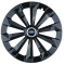 Set 4 capace roti Fame Negru R15 pentru gama auto Ford