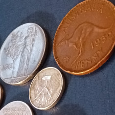 Lot 15 monede (3), difera tara / an / valoare , 1950 - 1959 [poze]
