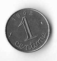 Moneda 1 centime 1962 - Franta foto