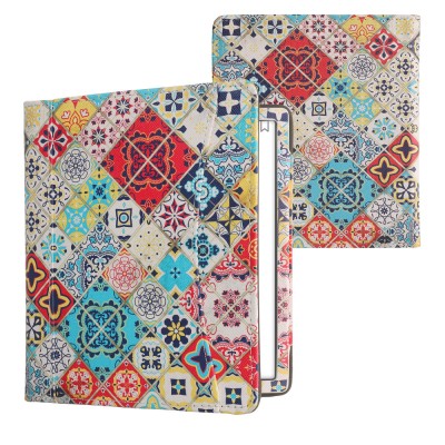Husa cu buzunar Kwmobile pentru Onyx Boox Leaf 2, Multicolor, Piele ecologica, KWM000023PT004C foto