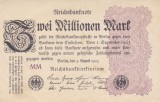 Bancnota Germania 2.000.000 Marci 1923 - P104d XF ( unifata - vezi descriere )