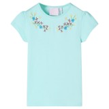 Tricou pentru copii, turcoaz deschis, 140