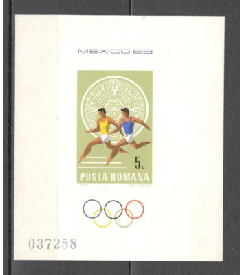 Romania.1968 Olimpiada de vara MEXIC-Bl. ZR.286 foto