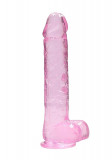 9&quot; / 23 cm Dildo realist cu bile - roz