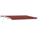 vidaXL Marchiză retractabilă manuală cu led-uri 4 &times; 3 m 3419459