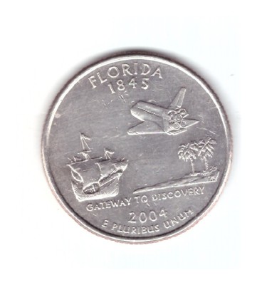 Moneda SUA 25 centi/quarter dollar 2004 D, Florida, stare buna foto
