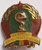 Insigna Pentru merite in munca medico-sanitara