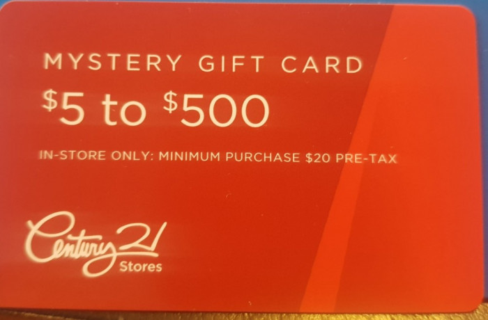 Gift card plastic pentru colectionari Century 21, New York