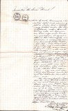 A3734N T&eacute;csy S&aacute;muel, cerere adresată oficiului chezaro-crăiesc cercual, 1860, T&acirc;rgu Lăpuș, limba maghiară, timbru de 6, respectiv 30 creițari
