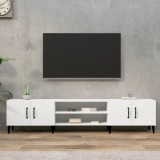 VidaXL Comodă TV, alb, 180x31,5x40 cm, lemn prelucrat