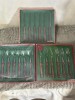 SET TACAMURI - 6 PERSOANE - FELIX Oldtimer Solingen - Maner Lemn - Vintage !