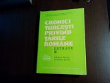 CRONICI TURCESTI PRIVIND TARILE ROMANE - Vol. III - Mustafa A. Mehmet -1980