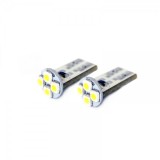 Led bec T10 4Fx3528 alb rece blister
