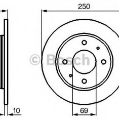 Disc frana MITSUBISHI COLT VI (Z3, Z2) (2002 - 2012) BOSCH 0 986 479 236