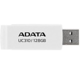 MEMORIE USB 3.2 ADATA 128 GB, protectie slide laterala, carcasa plastic, alb, &quot;UC310-128G-RWH&quot; (timbru verde 0.03 lei)