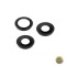 Geam Camera Spate Apple iPhone 11 Pro / 11 Pro Max Wide + UltraWide + Telephoto cu Rama (Interioara) Negru