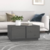 Gossi masuta de cafea, gri, 80x50x40 cm, lemn masiv de pin
