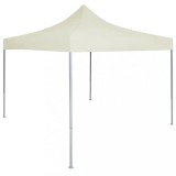 VidaXL Cort de petrecere pliabil profesional, crem, 2 x 2 m, oțel