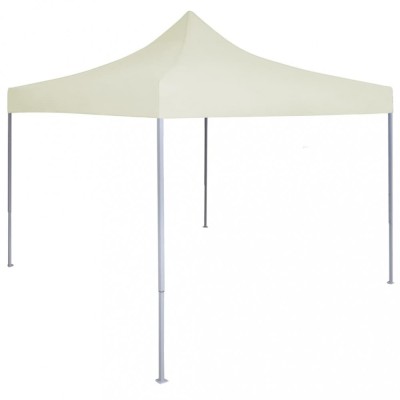 vidaXL Cort de petrecere pliabil profesional, crem, 2 x 2 m, oțel foto