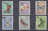 A12 S4 5 - Timbre foarte vechi - Ungaria - fluturi, Fauna, Stampilat