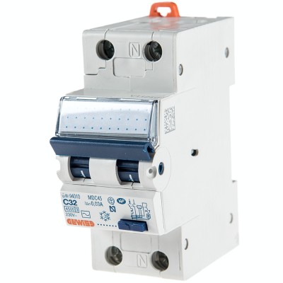 Siguranta Diferential 32A 1P+N C 30mA 4,5kA Gewiss GW94010 foto