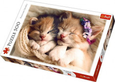 Puzzle Trefl 500 Pisicute Somnoroase foto