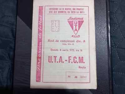Program UTA - FCM Resita foto