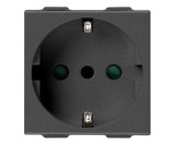Priza schuko standard german-italian 2M Vimar Neve carbon matt 09209.CM