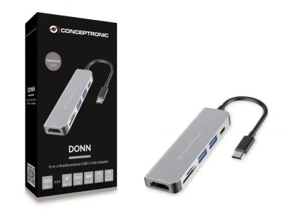 CONCEPTRONIC DONN02G 6-in-1 USB 3.2 Gen 1 Docking Station, USB foto