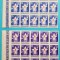 TIMBRE ROMANIA 1963 LP559 COSMONAUTICA IN SLUJBA PACII -LUNA 4 BLOC 15 VAL. MNH*