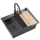 Chiuvetă inox LUKE 110 WORKSTATION Black