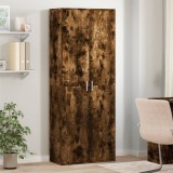 Dulap inalt stejar fumuriu 70x35x180 cm vidaXL lemn prelucrat maro depozitare living