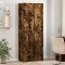 Gossi dulap inalt, stejar fumuriu, 70x35x180 cm, lemn prelucrat