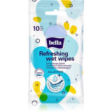 BELLA Refreshing wet wipes Servetele umede cu efect revigorant 10 buc