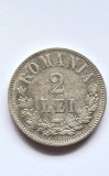 ROMANIA - 2 Lei 1876 , moneda de argint in stare foarte buna. Piesa rara !
