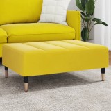Taburet, galben, 77x55x31 cm, catifea